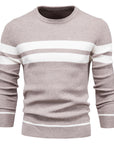 Klassischer Streifenpullover mit Elegantem Rundhalsausschnitt 9