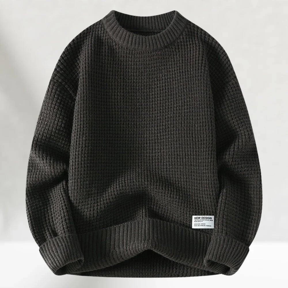 Klassischer Strickpullover mit Crew-Hals 1