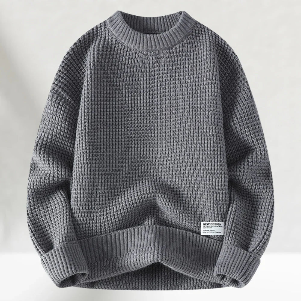 Klassischer Strickpullover mit Crew-Hals 2