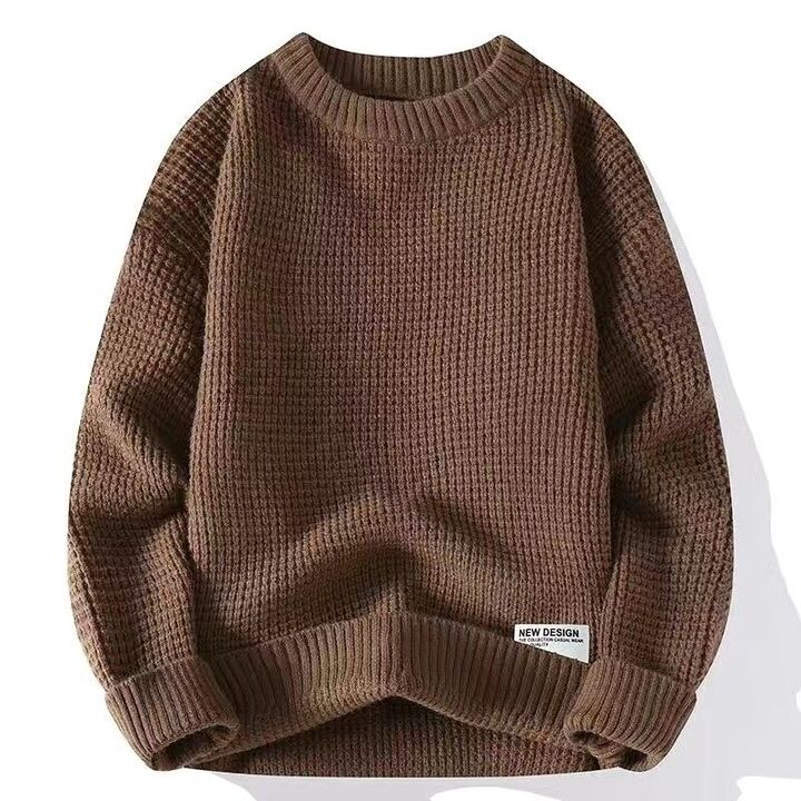 Klassischer Strickpullover mit Crew-Hals 3