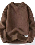 Klassischer Strickpullover mit Crew-Hals 3