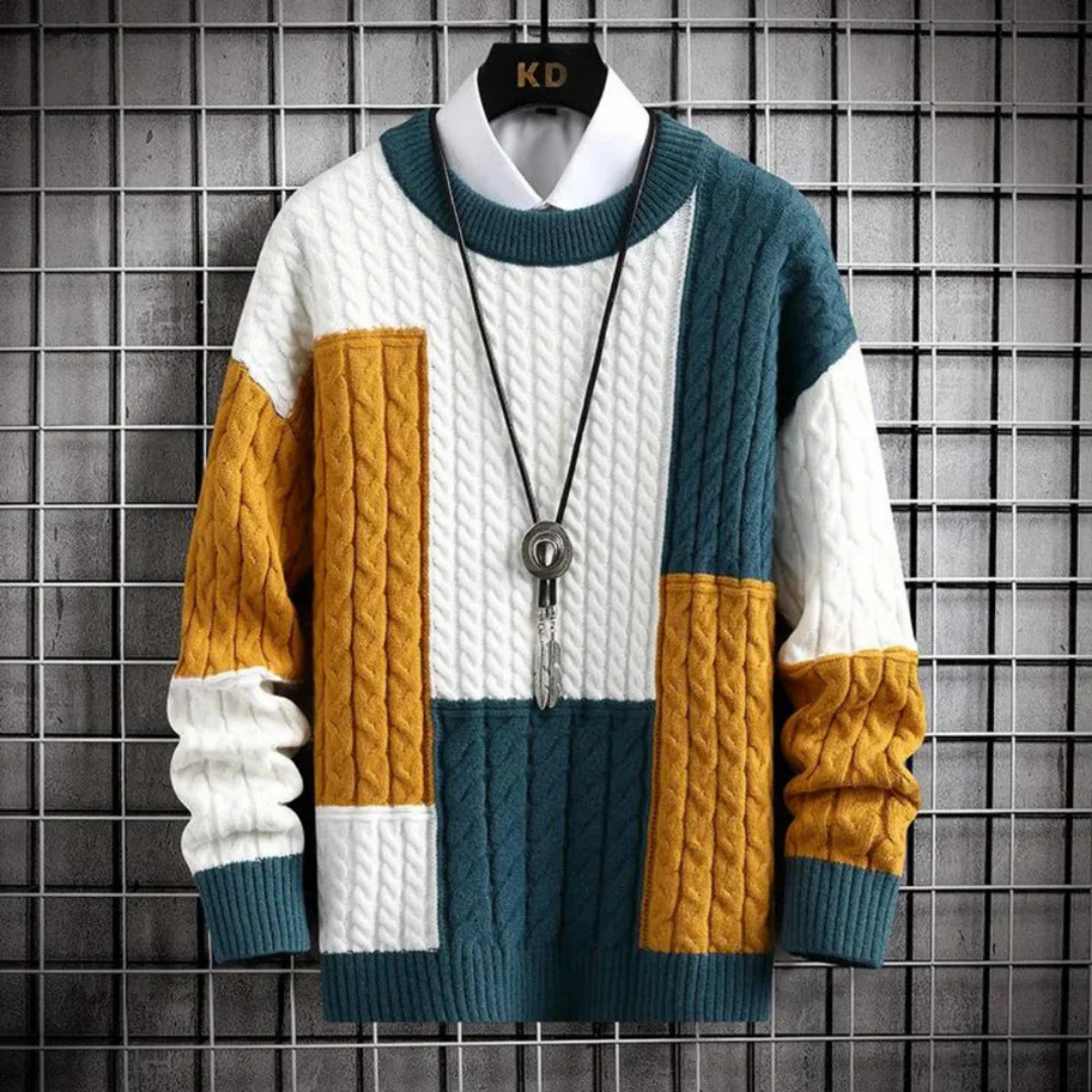 Klassischer Strickpullover mit Elegantem Rundhalsausschnitt 0