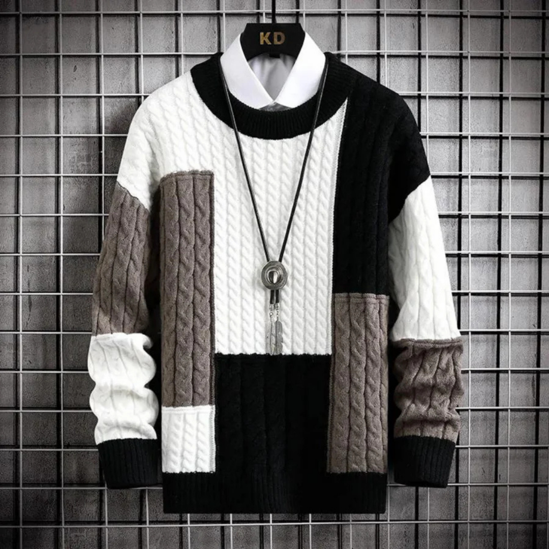 Klassischer Strickpullover mit Elegantem Rundhalsausschnitt 1