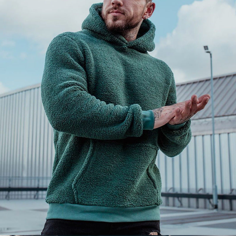 Lars | Herren Kapuzenpullover Kängurutasche Fleece 2
