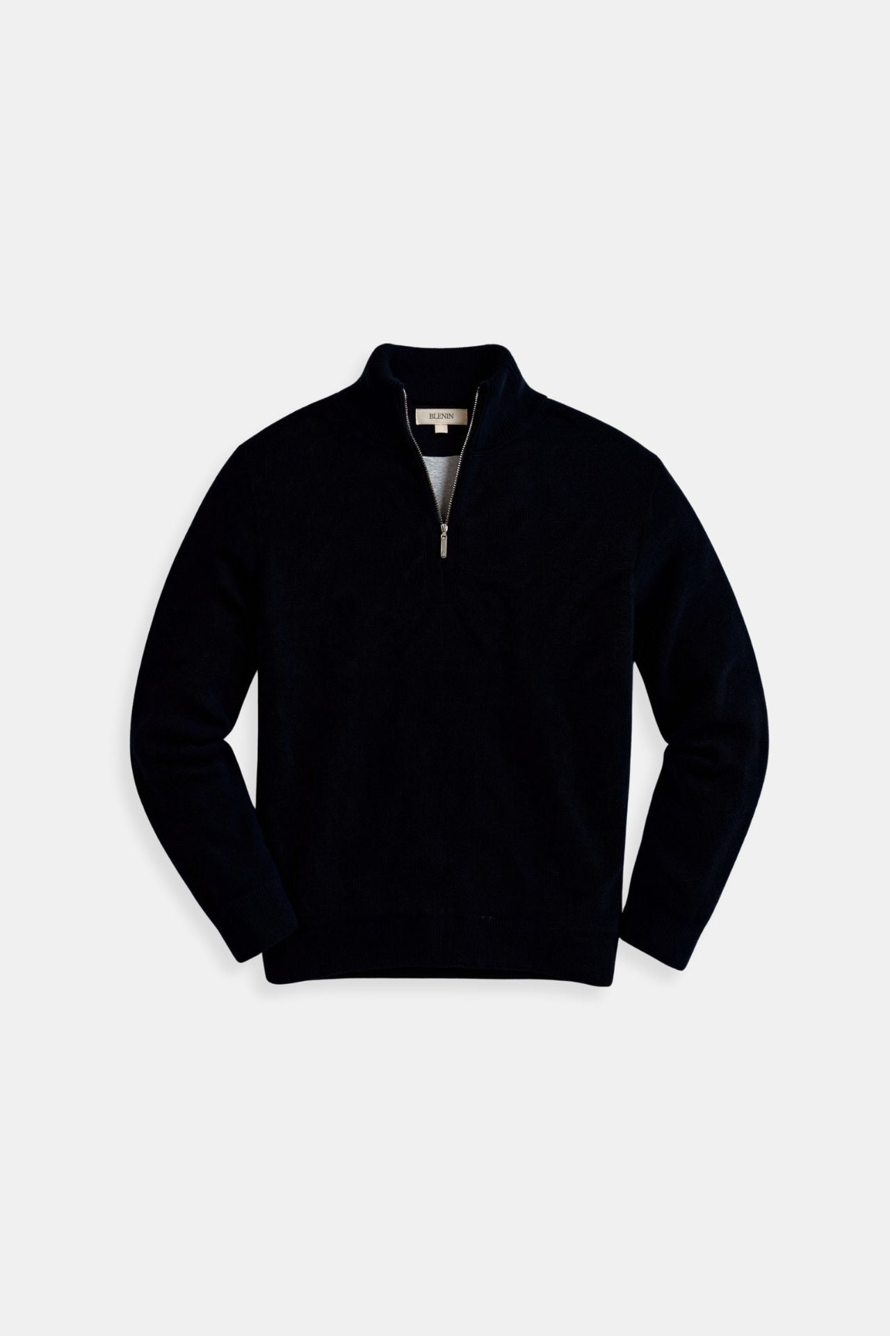 Lars | Herren Sweatshirt Halber Reißverschluss Elastische Bündchen 6