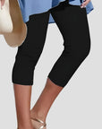 Bequeme Capri Leggings Damen aus Atmungsaktiver Baumwolle – Lässige Kurze Leggings für Sommer und Freizeit 1