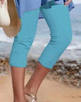 Bequeme Capri Leggings Damen aus Atmungsaktiver Baumwolle – Lässige Kurze Leggings für Sommer und Freizeit 5