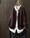 Lässige Strickjacke mit Praktischer Tasche für Eleganz 0