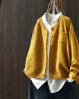 Lässige Strickjacke mit Praktischer Tasche für Eleganz 2