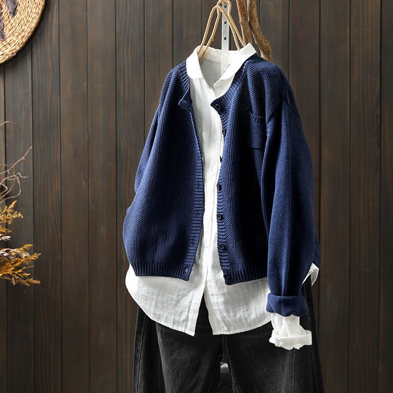 Lässige Strickjacke mit Praktischer Tasche für Eleganz 3