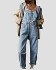 Lässiger Denim Jumpsuit mit Verstellbaren Trägern – Entspannte Passform für Stilvolle Anlässe 1