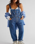 Lässiger Denim Jumpsuit mit Verstellbaren Trägern – Entspannte Passform für Stilvolle Anlässe 4