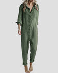 Lässiger Jumpsuit mit Knopfleiste für Eleganz 0