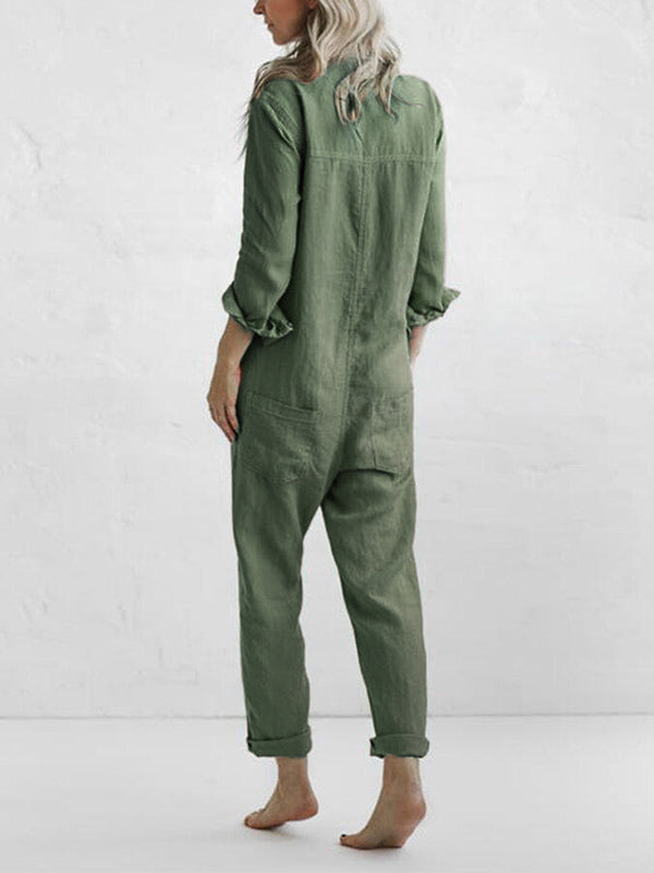 Lässiger Jumpsuit mit Knopfleiste für Eleganz 1