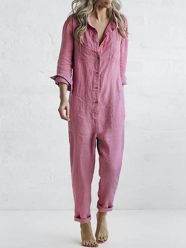 Lässiger Jumpsuit mit Knopfleiste für Eleganz 3