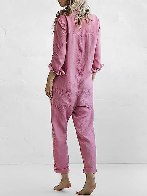 Lässiger Jumpsuit mit Knopfleiste für Eleganz 4