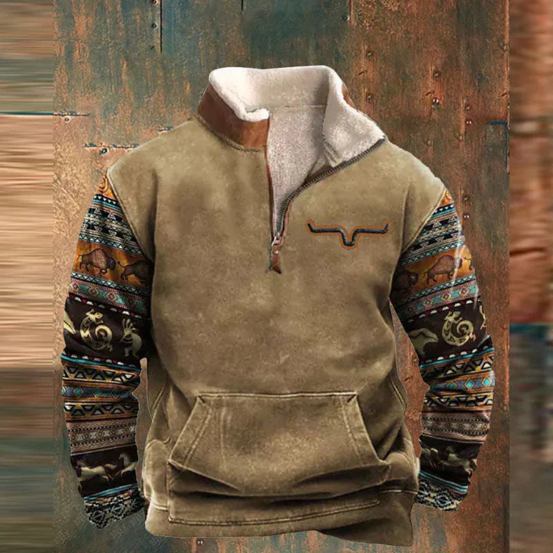 Lässiger Pullover mit Halbreißverschluss für Komfort 2