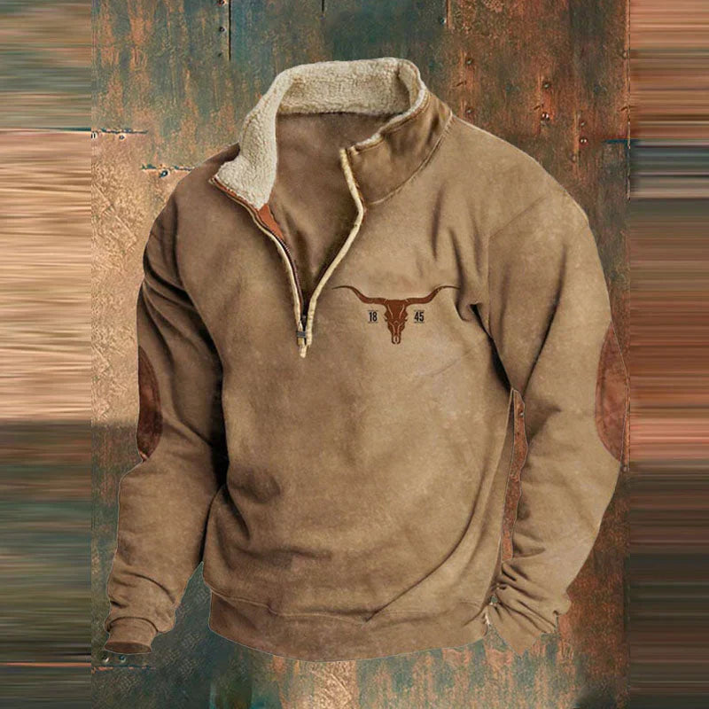 Lässiger Pullover mit Halbreißverschluss für Komfort 3