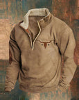 Lässiger Pullover mit Halbreißverschluss für Komfort 3