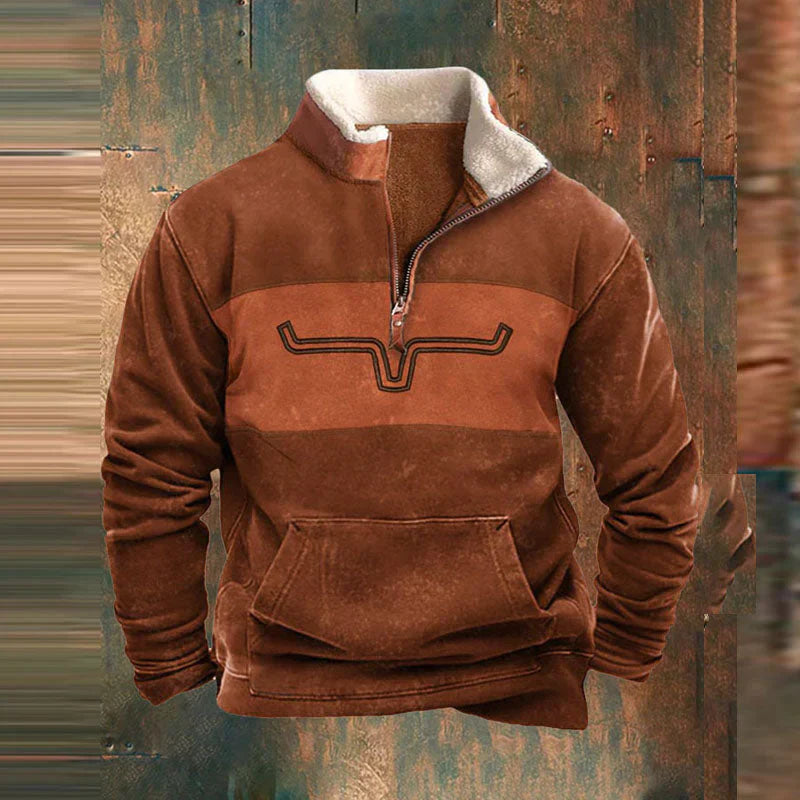 Lässiger Pullover mit Halbreißverschluss für Komfort 4