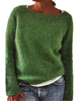 Lässiger Strickpullover mit Bootsausschnitt 3