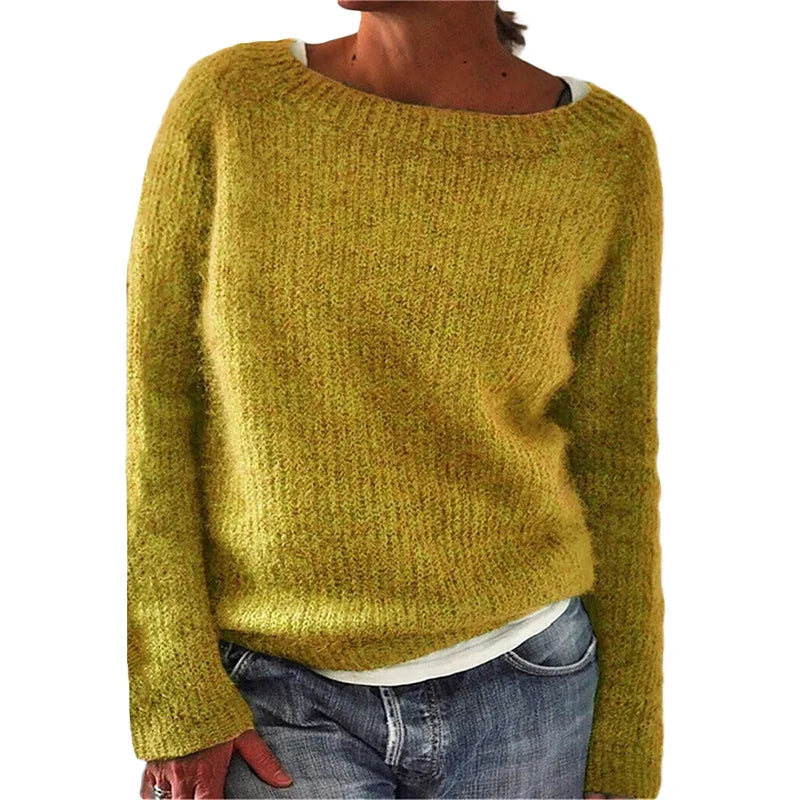 Lässiger Strickpullover mit Bootsausschnitt 5