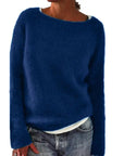 Lässiger Strickpullover mit Bootsausschnitt 6