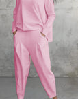 Lässiges Damen Set mit Langarmoberteil und Harem-Hose – Eleganz und Komfort vereint 3