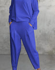 Lässiges Damen Set mit Langarmoberteil und Harem-Hose – Eleganz und Komfort vereint 6