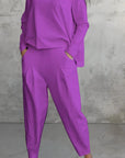 Lässiges Damen Set mit Langarmoberteil und Harem-Hose – Eleganz und Komfort vereint 8