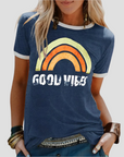 Lässiges Damen T-Shirt mit Rundhalsausschnitt – Bequeme Passform und zeitloses Design 1