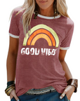 Lässiges Damen T-Shirt mit Rundhalsausschnitt – Bequeme Passform und zeitloses Design 4
