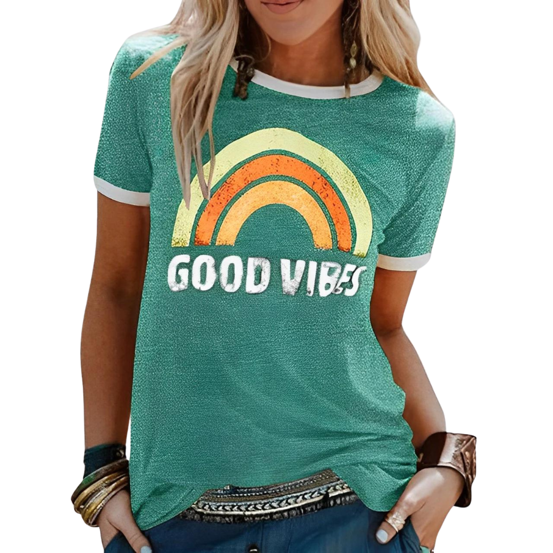 Lässiges Damen T-Shirt mit Rundhalsausschnitt – Bequeme Passform und zeitloses Design 6