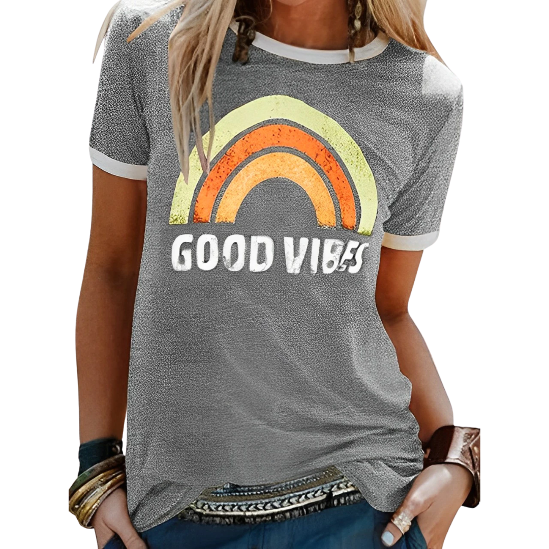 Lässiges Damen T-Shirt mit Rundhalsausschnitt – Bequeme Passform und zeitloses Design 7
