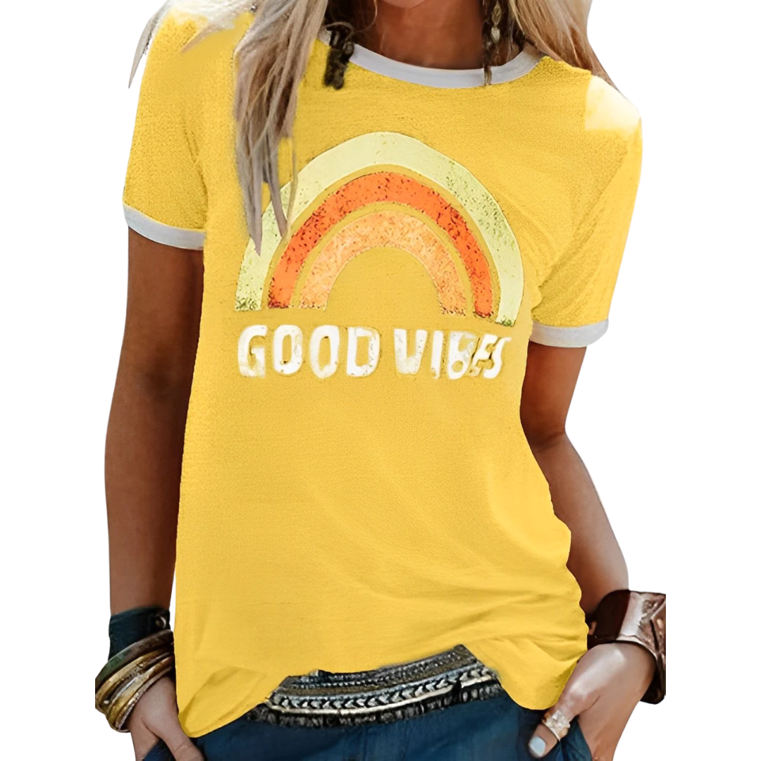 Lässiges Damen T-Shirt mit Rundhalsausschnitt – Bequeme Passform und zeitloses Design 8