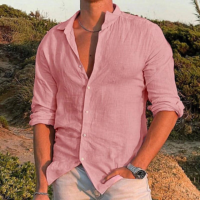 Lässiges Leinenhemd für Herren – Atmungsaktiv und Vielseitig für Sommerlooks 2