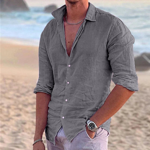 Lässiges Leinenhemd für Herren – Atmungsaktiv und Vielseitig für Sommerlooks 8