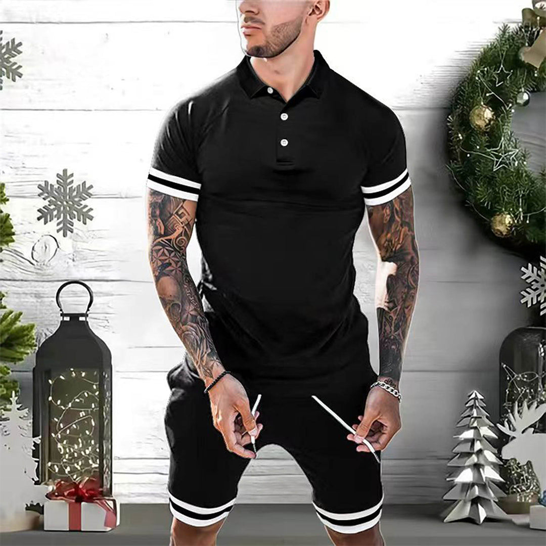 Lässiges Sommer Outfit für Männer – Atmungsaktives Polo und Shorts in Trendfarben 2