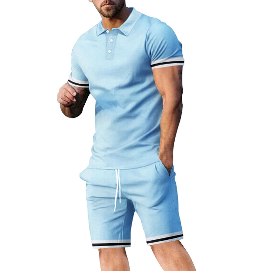Lässiges Sommer Outfit für Männer – Atmungsaktives Polo und Shorts in Trendfarben 3