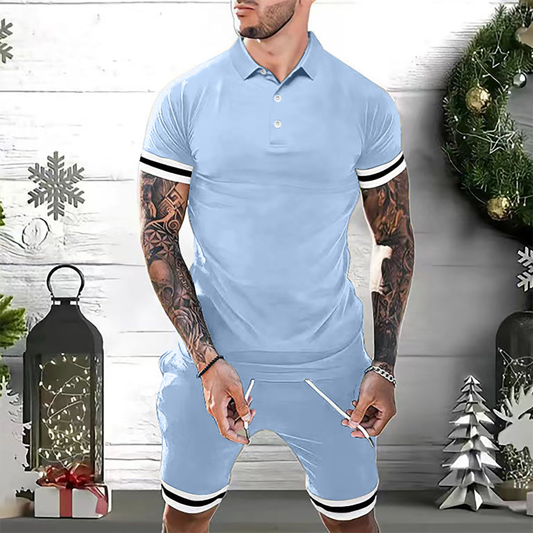 Lässiges Sommer Outfit für Männer – Atmungsaktives Polo und Shorts in Trendfarben 4