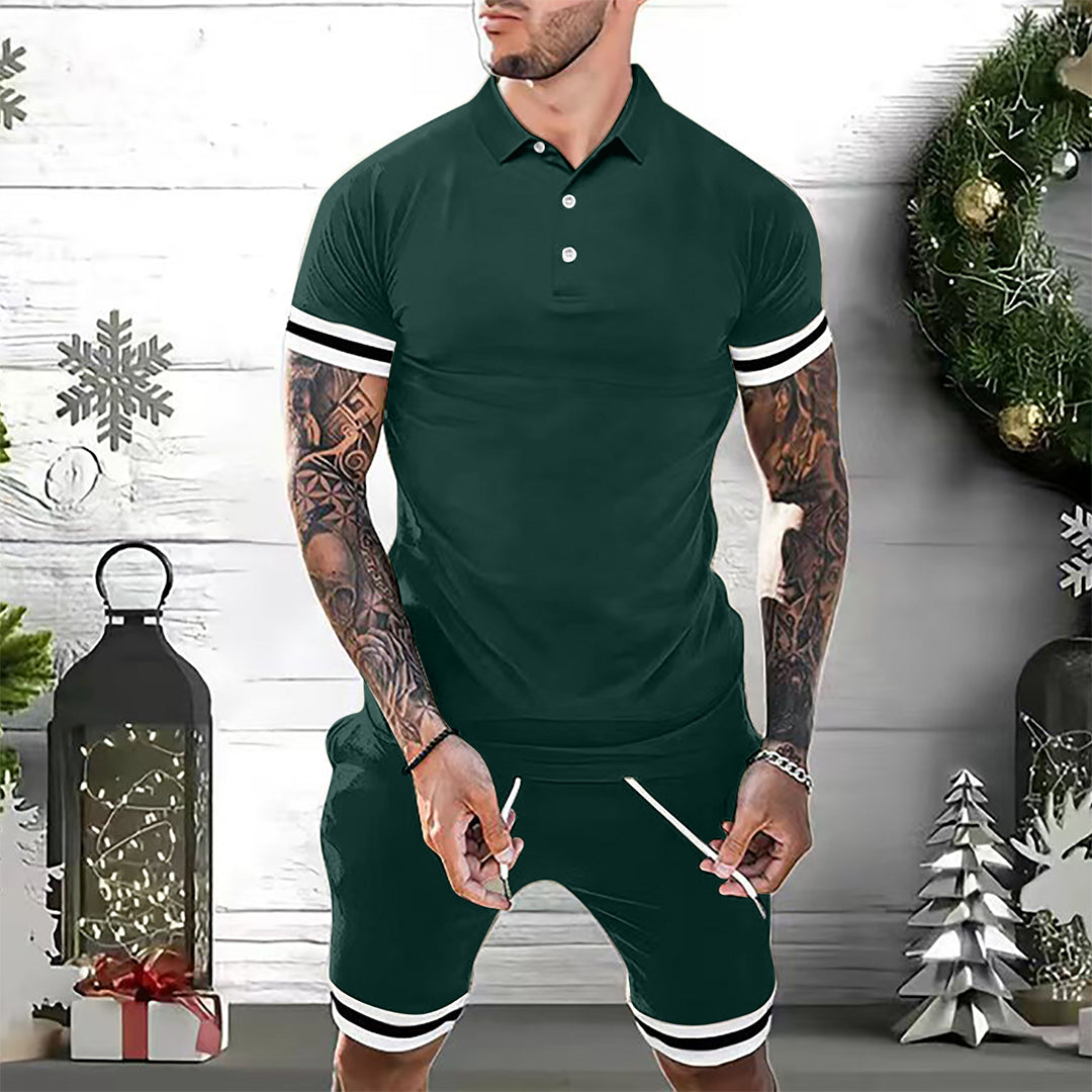 Lässiges Sommer Outfit für Männer – Atmungsaktives Polo und Shorts in Trendfarben 8
