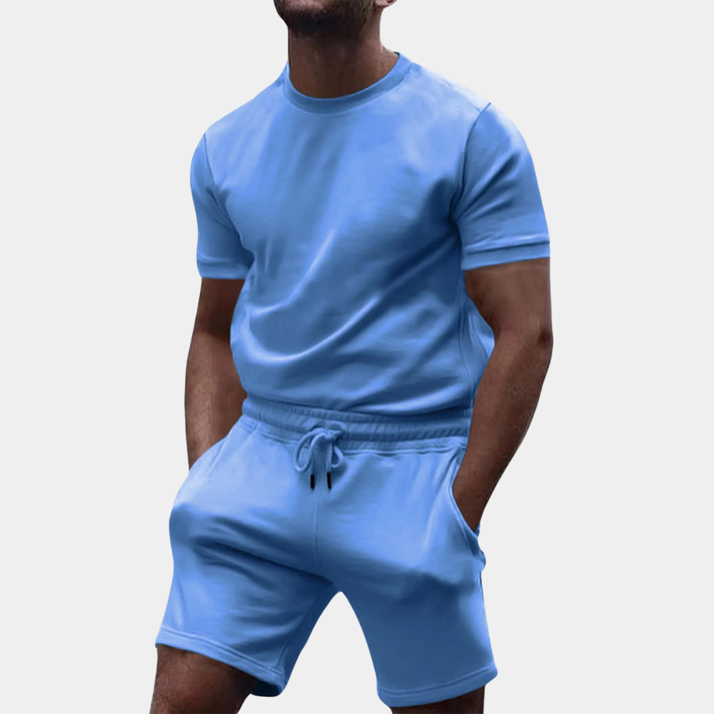 Lässiges Sommer Outfit für Männer – Bequemes T-Shirt und Shorts Set für entspannte Tage 2