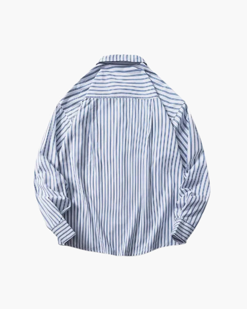 Lässiges Oversized Hemd mit Modernem Streifenlook 3