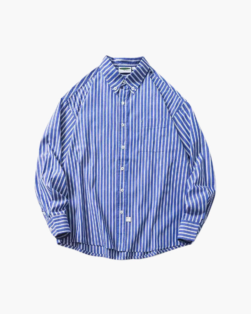 Lässiges Oversized Hemd mit Modernem Streifenlook 4