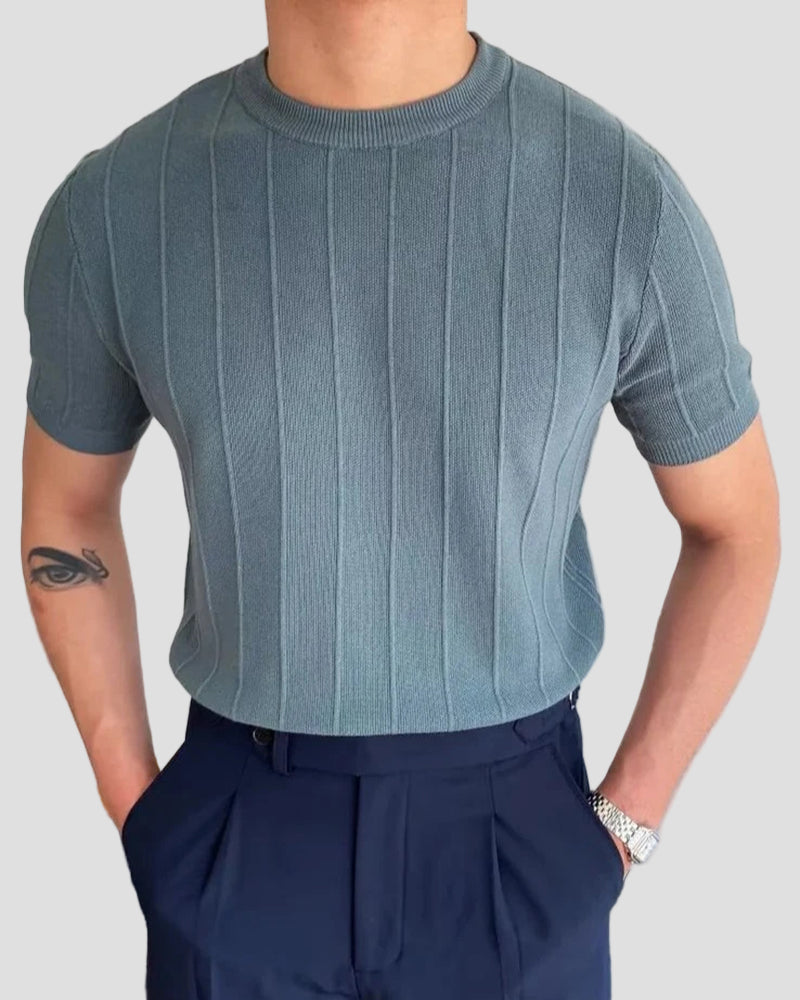 Legeres Damen T-Shirt mit Feiner Rippstruktur 0