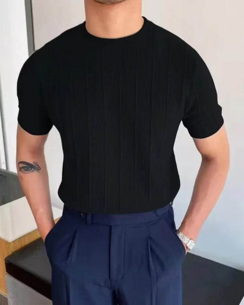 Legeres Damen T-Shirt mit Feiner Rippstruktur 2