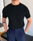 Legeres Damen T-Shirt mit Feiner Rippstruktur 2