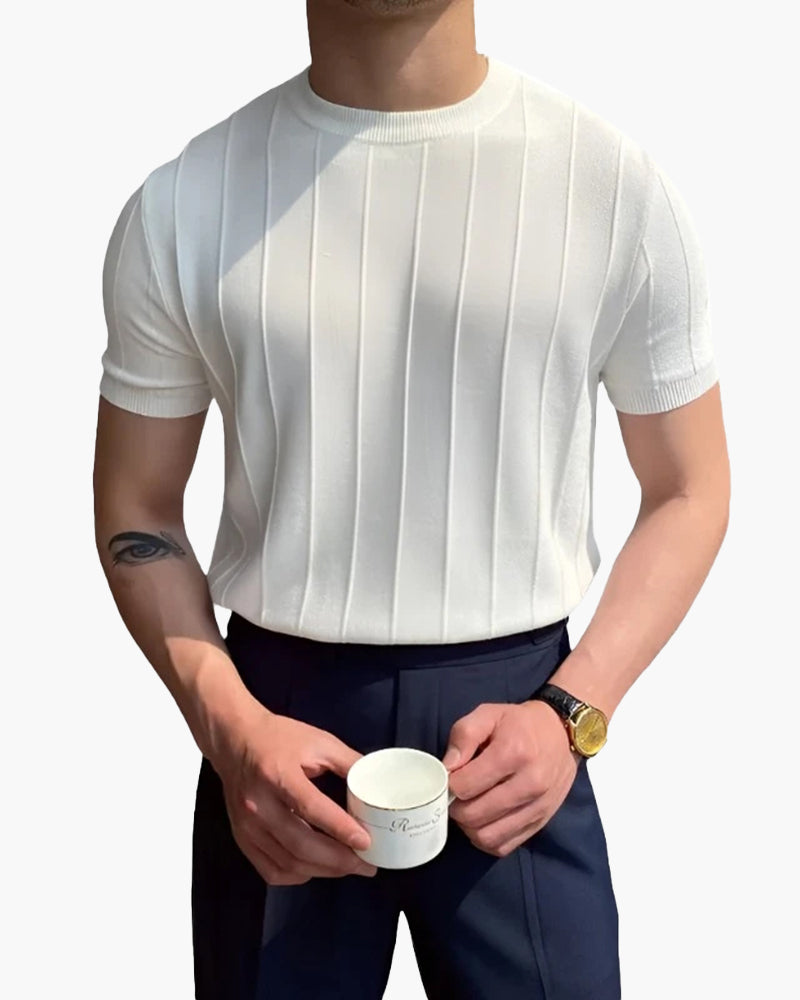 Legeres Damen T-Shirt mit Feiner Rippstruktur 3