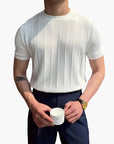 Legeres Damen T-Shirt mit Feiner Rippstruktur 3