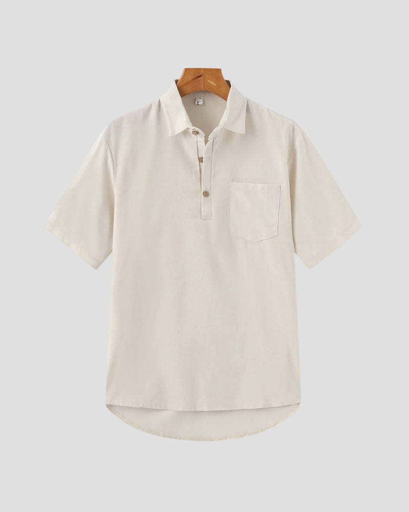 Leichtes Leinen Polo für Elegante Sommermomente 0